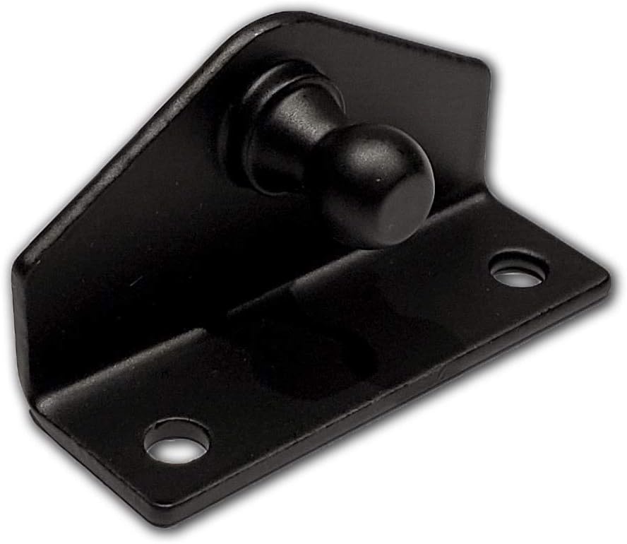 10mm Ball-Stud Brackets (4 Pack) (2" L x 0.75" W x 1.125" H) - Black Powder-Coating Over Zinc-Plating - Gas Strut Lift Support Fittings RT-60-00004-4