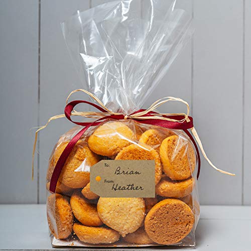 1.15" X 2" Natural Brown Kraft To And From Gift Tag Stickers / 500 Brown Kraft To From Present Labels/Christmas Holiday Present Labels/Made In The Usa #TOP4