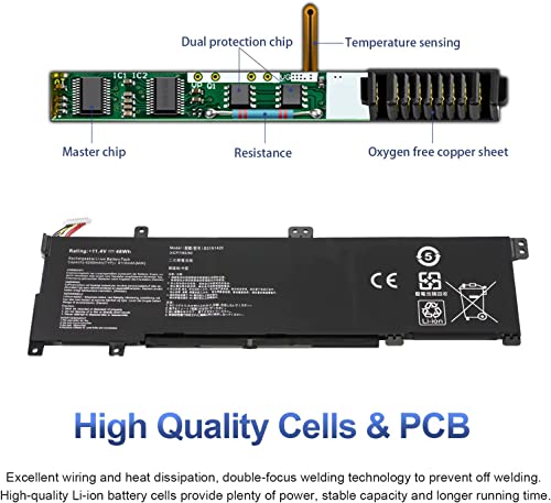 Batterie B31N1429 Haute Performance pour ASUS K501UX 48Wh - 3