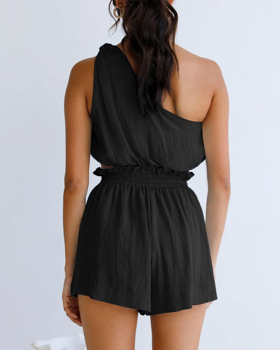 Imily Bela Womens 2 Piece Outfits Linen Matching Sets Two Piece Crop Tops and Paper Bag Waist Shorts Sets 2025 Summer Outfits - Image 4