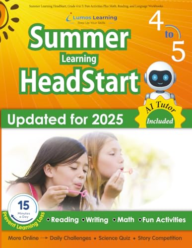 Summer Learning HeadStart, Grade 4 to 5: Fun Activities Plus Math, Reading, and Language Workbooks: Bridge to Success with Common Core Aligned ... (Summer Learning HeadStart by Lumos Learning)