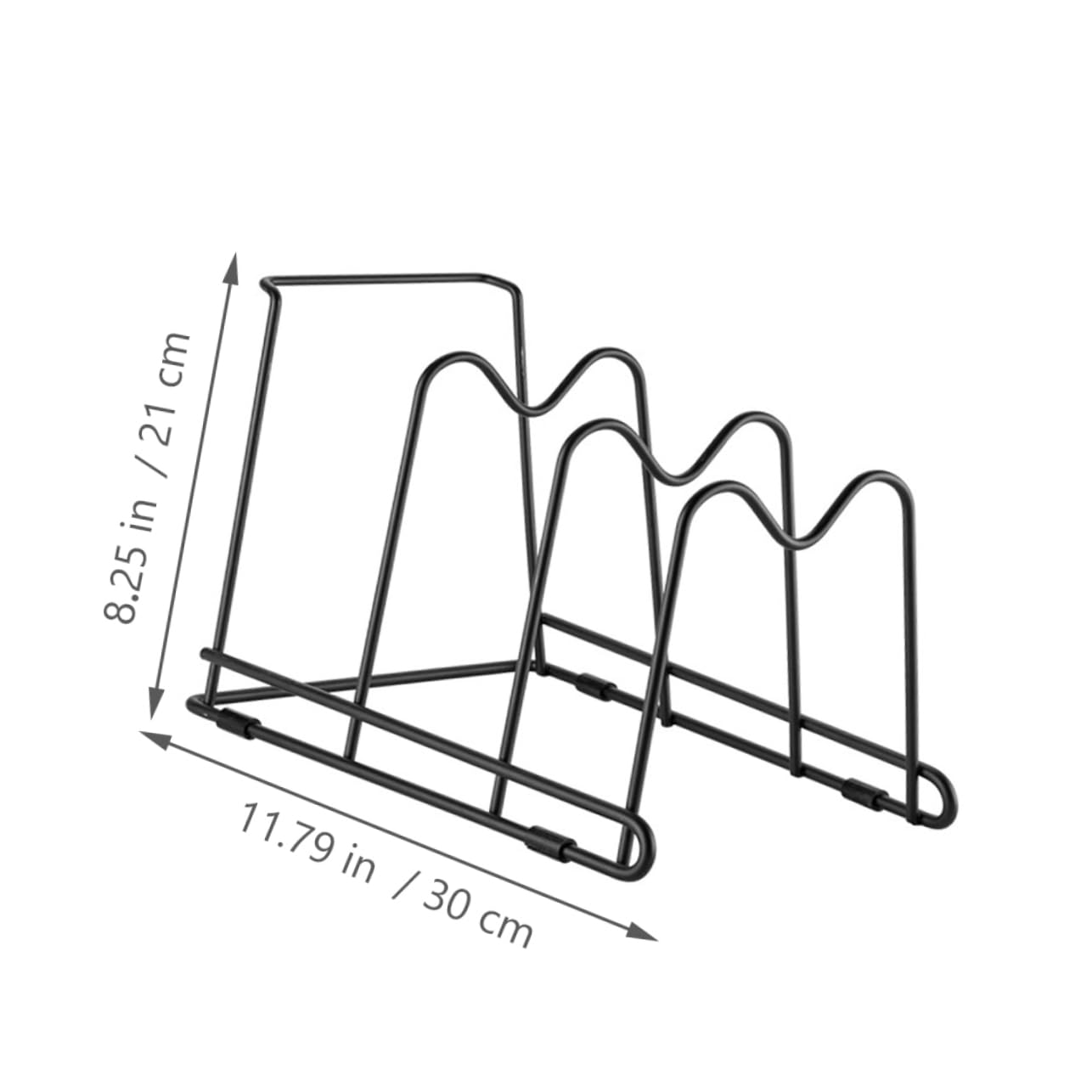 SOLUSTRE Kitchen Pot Lid Stand Cutting Board Holder Frying Pan Rack Organizer for Efficient Kitchen Storage and Organization