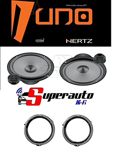 Hertz LINEA UNO K165 K 165 KIT ALTOPARLANTI DUE VIE CASSE AUTO 165 mm + supporti casse compatibile con FORD C-Max e Focus Anteriore o Posteriore 165 cm