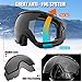 Odoland 2 Pack Ski Goggles for Adult and Youth, Anti-Fog and UV Protection Snow Goggles Compatible for Ski Helmet