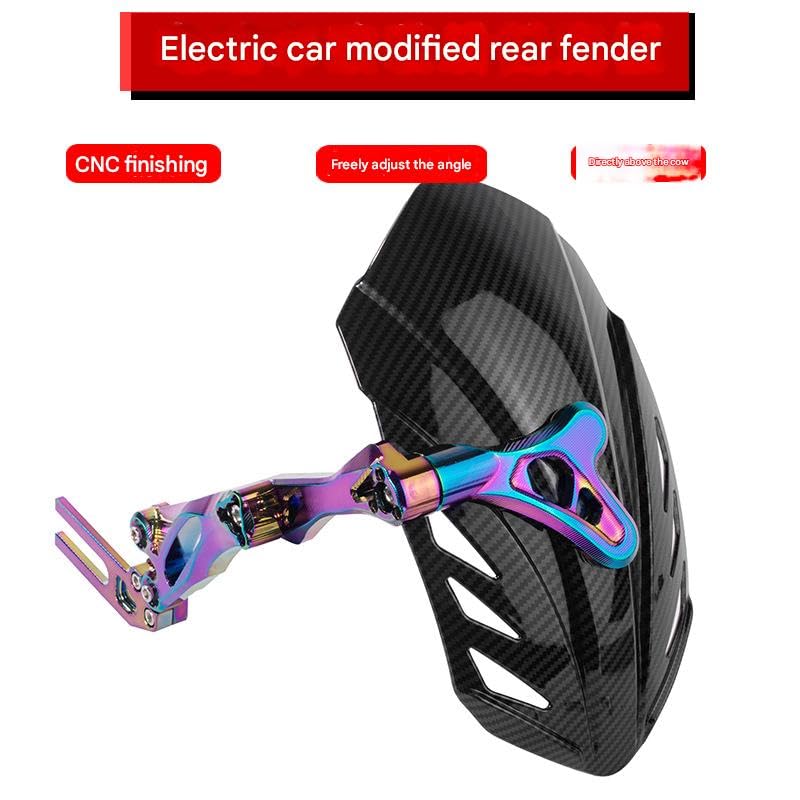 Image of MIPPO Carbon Fiber Rear Fender for N1S, U+b, M2, NGT & Little Monkey Bikes | Modified Scooter Mudguard Accessory