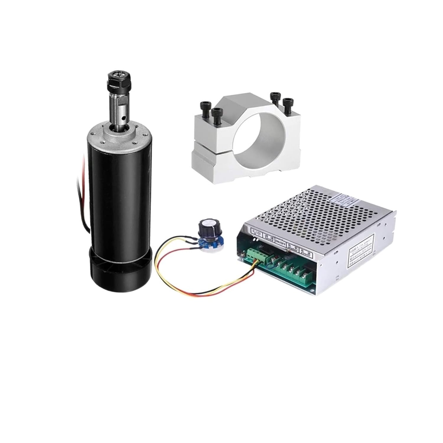 スピンドルモーター CNC 500w スピンドル モーター キット 0.5kw 空冷スピンドル + ER11 チャック + 52mm