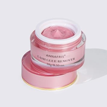 Cream Lash Remover for Eyelash Extensions,10g Eyelash Glue Remover Lash Tech Supplies for Salon Use Strawberry Flavored