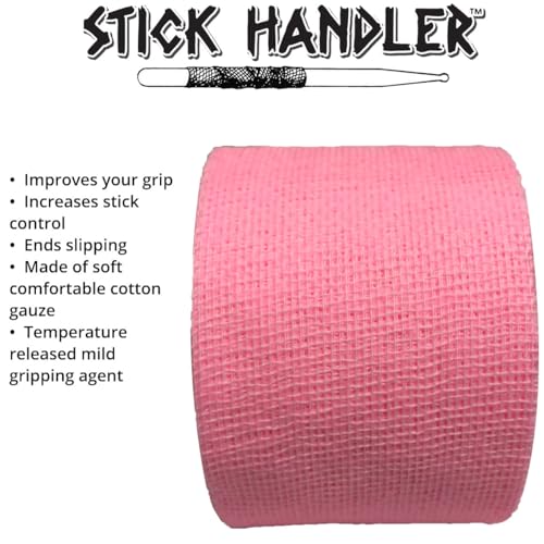 Cinta Adhesiva Profesional para Baquetas STICK HANDLER (Rosa, Paquete de 4) miniatura 5