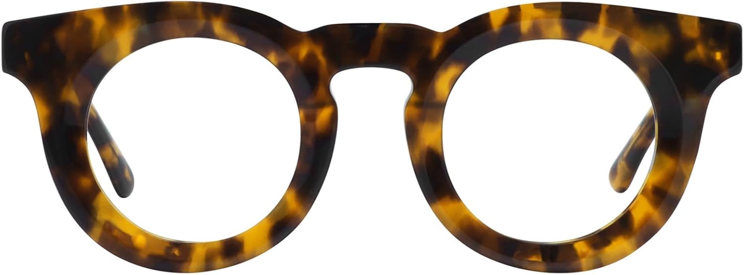 FYTOO Fashion Round Reading Glasses for Women Men Blue Light Blocking Reading Glasses Computer Readers FT1564