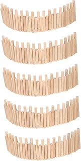 Abaodam Cerca De Hamster 5 Peças Brinquedos De Animais Mini Brinquedos Brinquedos De Madeira Ouriço Cerca Multiuso Ponte De Hamster Brinquedo De Gaiola Para Animais De Estimação