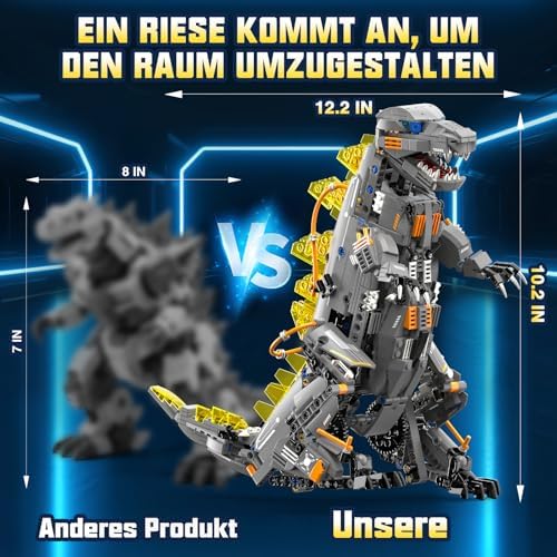 Technic Roboter Bauspielzeug Bausatz, 935PCS 5-IN-1 RC Roboter und Monster, Ferngesteuert und App Robot Bausatz Kinder, RC Programmierbar Teenager Spielzeug Geschenk ab 8-12 13 14 15 Jahre Jungen