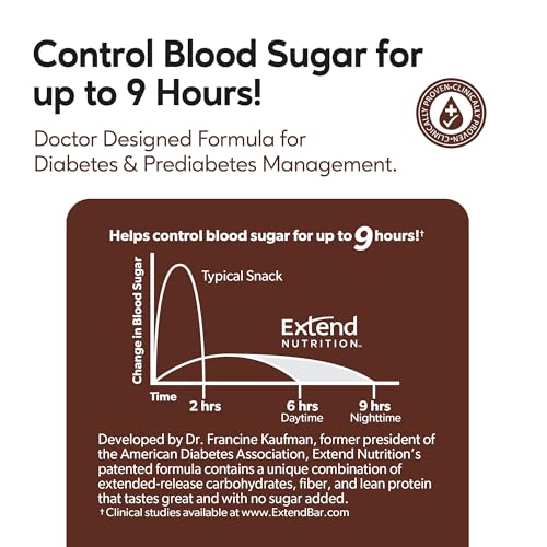 Extend Bar Extend Nutrition Sugar Free Keto Bars, Perfect Diabetic Snacks For Adults And Kids, High Protein Bars For Hunger Control & Steady Energy, Low Carb, Keto Friendly thumb #4