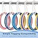 YKEBVPW 100Pcs J Hooks Sock Hangers for Packaging Socks and Hat 1 3/4 Inch Retail Display Small Clear Plastic Hook Stand Hanging Clips for Stocking Ornament Clothing Hats