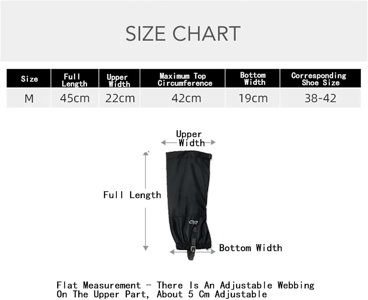 Snake Gaiters, Leg Gaiters, Hunting Gaiters, Snowshoe Gaiters, Suitable for Outdoor Use and Suitable for Any Bad Weather