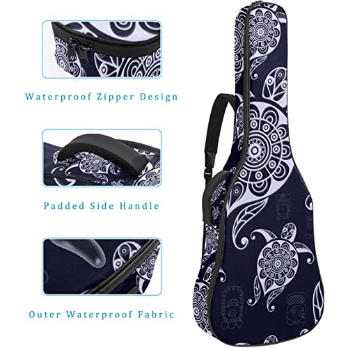 Housse pour guitare acoustique bohème – Tortue de mer dorée – 1 cm d’épaisseur – Rembourrée – Étanche – 101,6 cm, 104,4… - Les Beatles, Paul McCartney, John Lennon, RIngo Starr, George Harrison Housse pour guitare acoustique bohème - Tortue de mer dorée - 1 cm d'épaisseur - Rembourrée - Étanche - 101,6 cm, 104,4… – Image 5
