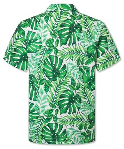 Image of Cromoncent Matching Hawaiian Outfits for Family, Dad and Son Matching Luau Beach Tropical Shirts Mommy Daughter Tropical Sets