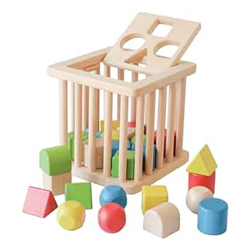 Amazon | 木製おもちゃのだいわ 積木バスケット 2歳 3歳 25