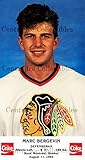 (CI) Marc Bergevin Hockey Card 1987-88 Chicago Blackhawks Postcards Coke 2 Marc Bergevin