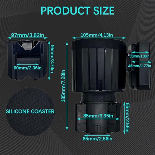Adaptador Ajustable para Portavasos Grande Universal para Vehículos miniatura 2