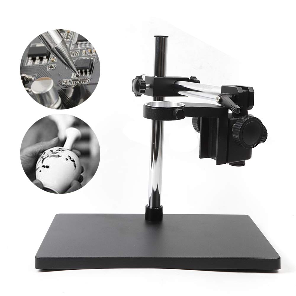 Support de Microscope Stéréo en Acier - Support pour Tube de Microscope Numérique, Trépied d'Ascenseur, Outil Robuste de Laboratoire pour Table