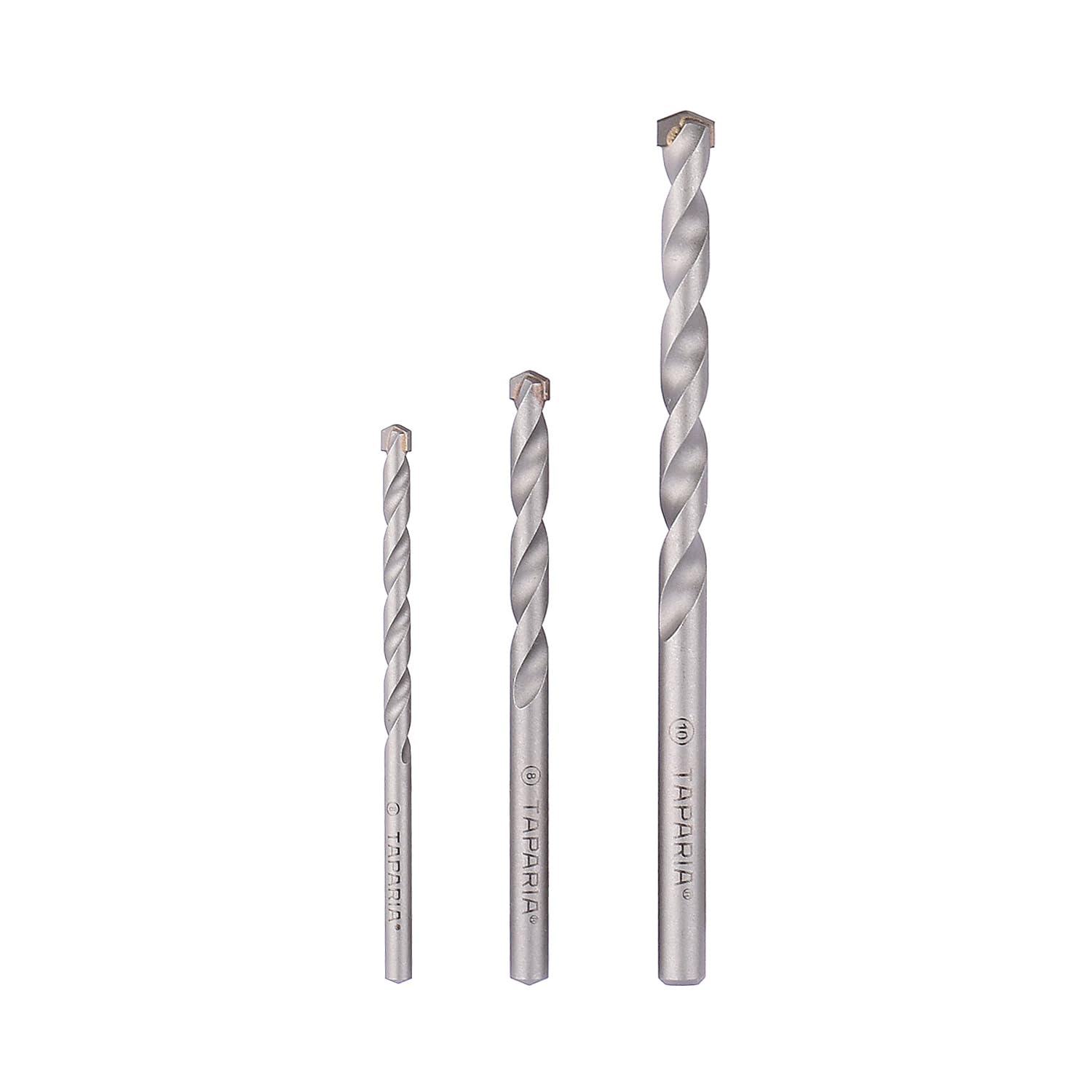 Taparia 3 Pc Parallel Masonary Drill Bit Set - 6Mm,8Mm,10Mm (Mds 3)