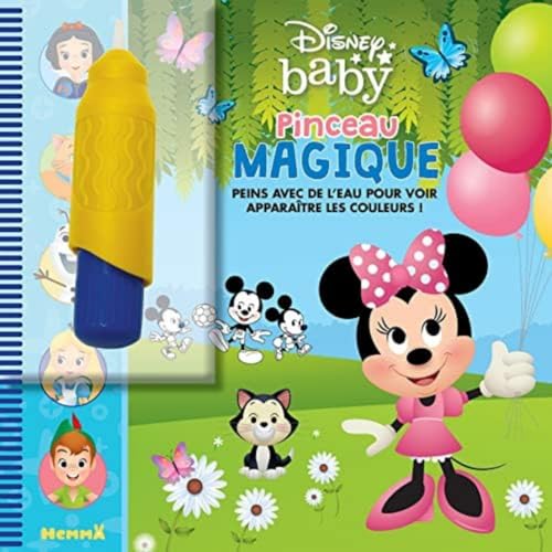 Disney Baby – Pinceau magique – Livre avec pinceau magique – Peinture propre - Dès 3 ans