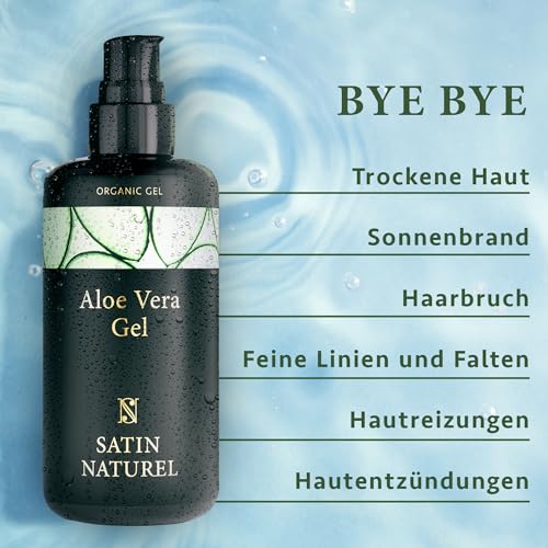 After Sun Aloe Vera Gel von SatinNaturel – 200ml natürliche Pflege