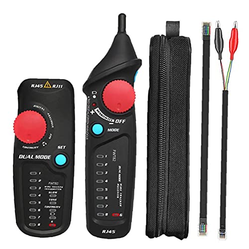 finebrand Lnea Red Buscador Del Perseguidor Del Cable Fwt82 Digital Y Analgico Doble Modo De Lan Negro Trazador Analizador