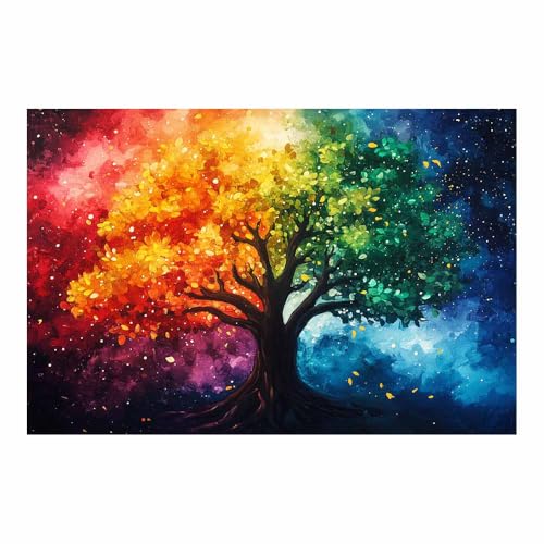 Arbre de vie décoration murale pour raviver un mur blanc triste 60x90cm