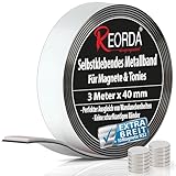 FLEXIBLER KLEBER - Egal ob Raufaser, Holz oder Metall, das Metallklebeband klebt beeindruckend auf jeder Oberfläche, dank dem biegsamen Schaumstoffkleber. Für Entfernung die Gebrauchsanweisung lesen.