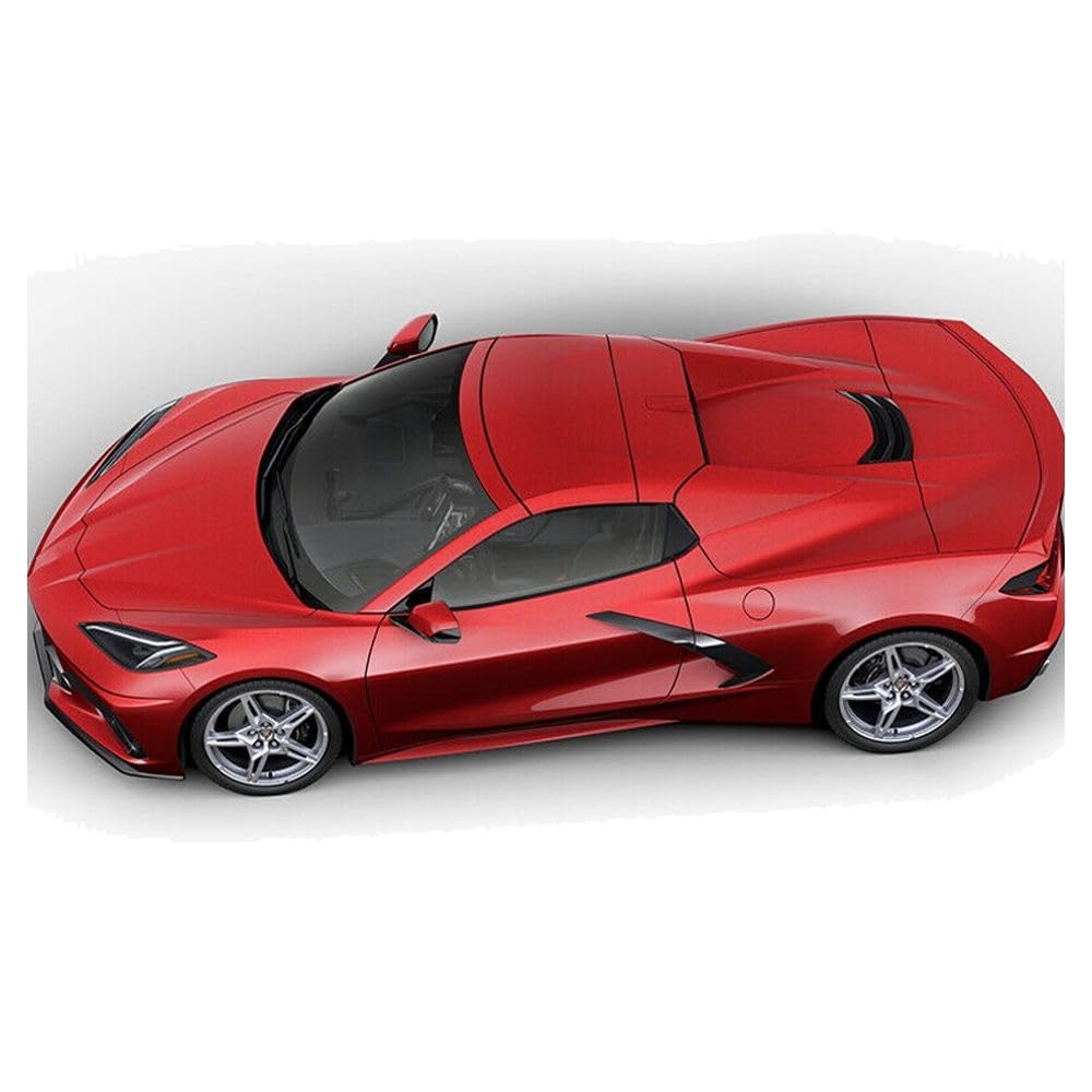 zxhhxkAn for Chevy for Corvette Stingray 2020-2023 Z51 Low Profile Style Trunk Spoiler Matte Black 1pc ABS Rear -CCORV20IK