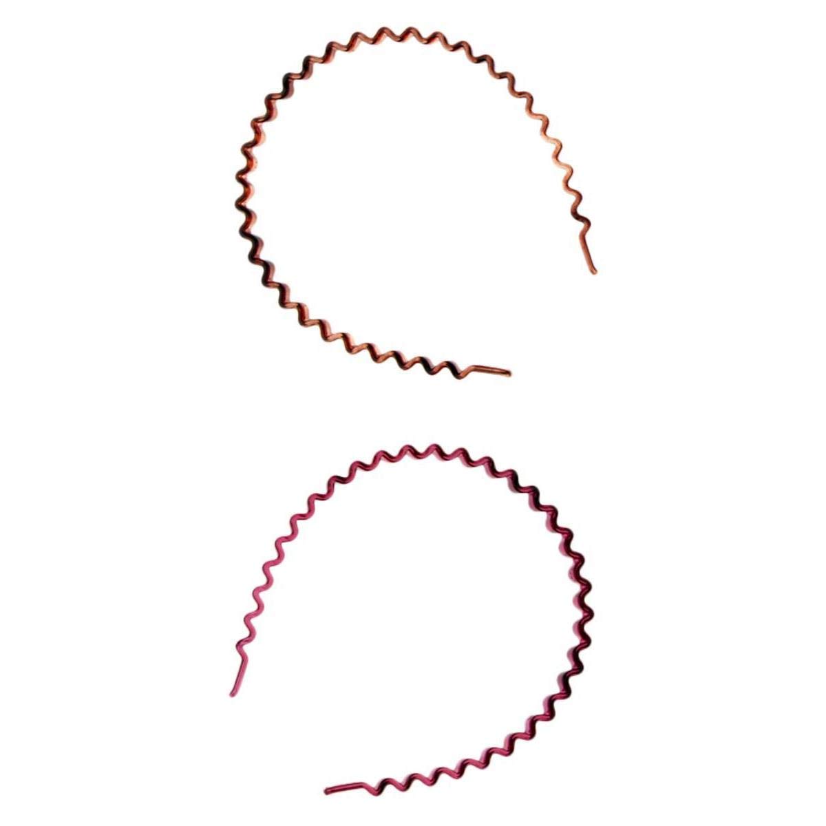 2pcs Toothed Headband Aliceband Gripper for Yoga Sports Costume Accessory coffee+wine red|Clothing, Shoes & Accessories | Womens Accessories | Hair Accessories|2 Piece Headband-image-47