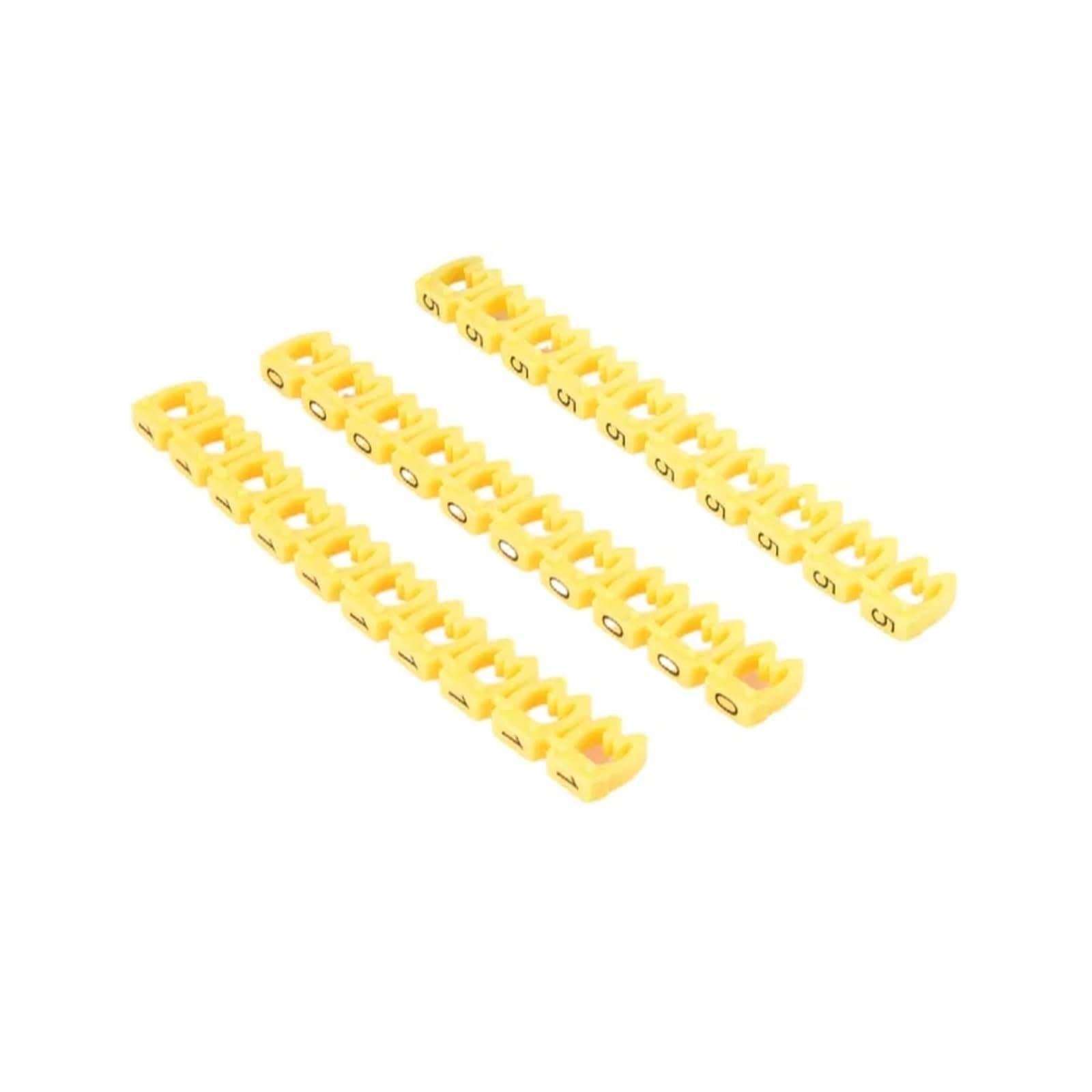 Puaisjn One Color Wire Cord Cable Marker, Cable Marking Tubes 100-150 Pack Sizes For 1.5-10Mm Wire Network Number Tags(M-0-(1.5Mm)150Pcs)