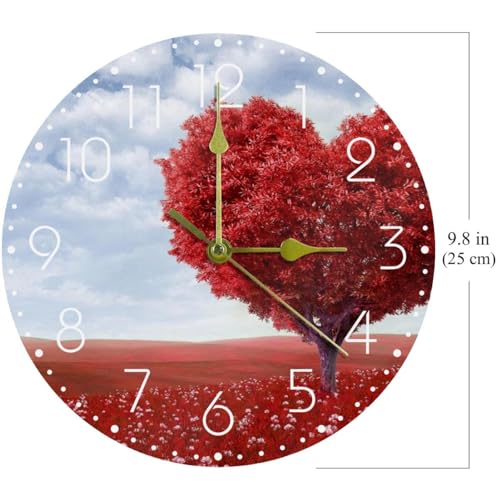 Horloge murale silencieuse à quartz avec grand cadran en acrylique pour un sommeil paisible - 7