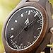 Treehut Wooden Watches for Men, Japanese Quartz Movement, Stylish Exotic Wrist Watch with Stainless Steel Buckle, Adjustable Straps, Watch Made from Ebony Wood, Relojes para Hombre