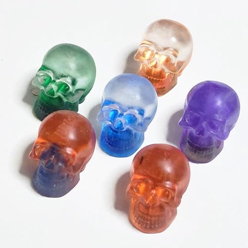 Miniatura 6 de Paquete de 8 moldes de silicona de resina de calavera, kit de moldes de vela con cabeza de calavera 3D para pulseras de resina, arcilla, fundición