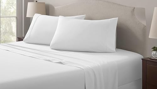 Miniatura 3 de Beds N Cushion - Juego de sábanas tamaño King, 100% algodón egipcio, suave y lujoso de 400 hilos, 3 piezas, 1 juego de sábanas y fundas de almohada