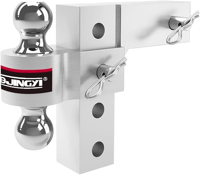 Adjustable Trailer Hitches Ball Mount 6" Drop Hitch with 2"3500lbs &25/16"5000lbs Towing Hitch