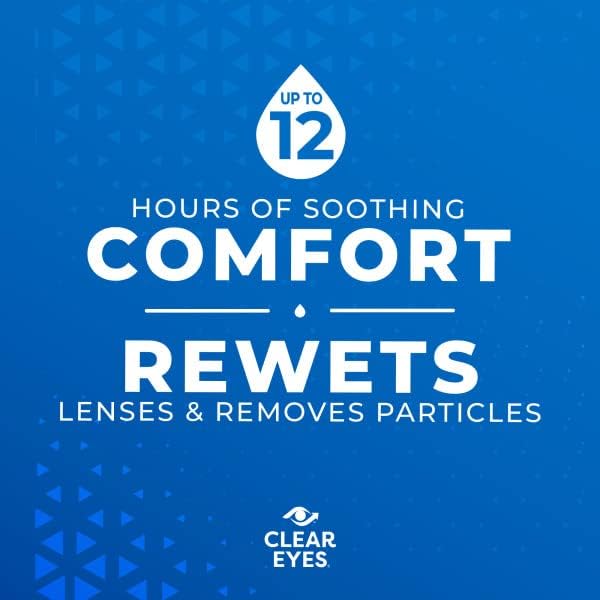 Clear Eyes Contact Lens Relief Eye Drops,0.5 Fl Oz (Pack of 2)