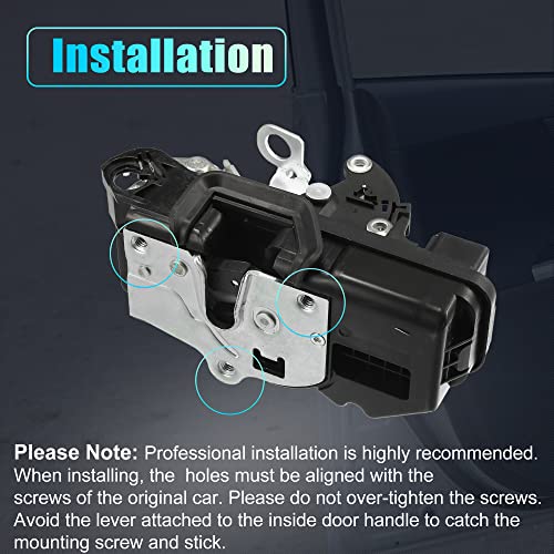Image of X AUTOHAUX Power Door Lock Actuator Motor Front Right Passenger Side for Chevrolet Tahoe 2007-2009 for Silverado Sierra 1500 2007-2009 25876387 DLA828