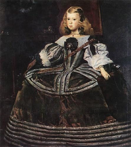 Affiches et gravures Velazquez : portrait de l'Infante Marguerite 60x90cm
