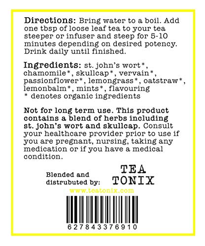 Be Happy Tea With St. John's Wort, Vervain, And Skullcap 40G (1.41Oz) - An Uplifting, Caffeine Free Herbal Tea #TOP1