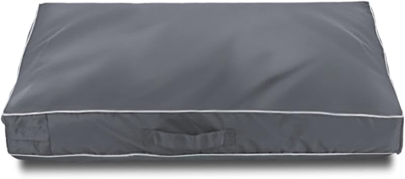 Chinchilla Waterproof Heavy Dog Bed Cover Washable, with Zipper Opening Fillable Universal Dog Bed Replacement Cover.Cover Only X-Large, Gray