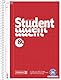 BRUNNEN Collegeblock Student Recycling | A4, Lineatur 22, 80 Blatt, rot