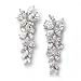 USABride Cubic Zirconia Floral CZ Dangle Bridal Wedding Earrings 1128