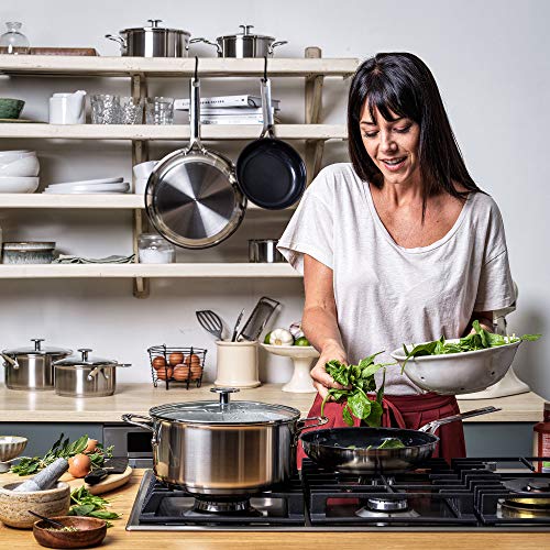 KitchenAid Frying Pan, Non Stick Stainless Steel Pan with Stainless Handle - Induction and Oven Safe Cookware - 20 cm 4 Gallery Image