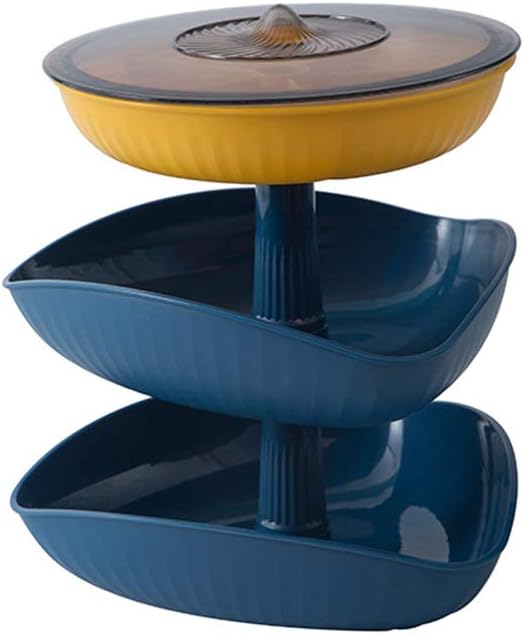 3 Detachable Candy Snacks Storage Box Fruit Plate Serving Dessert Holder Home Decor