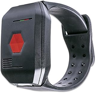 DistyNotruf NEO mobiles Notfallarmband für Zuhause - Notrufarmband spritzwasserfest als Telefon für Senioren Hausnotruf Seniorentelefon Notfallknopf Notrufknopf inkl. Clip und Halskette