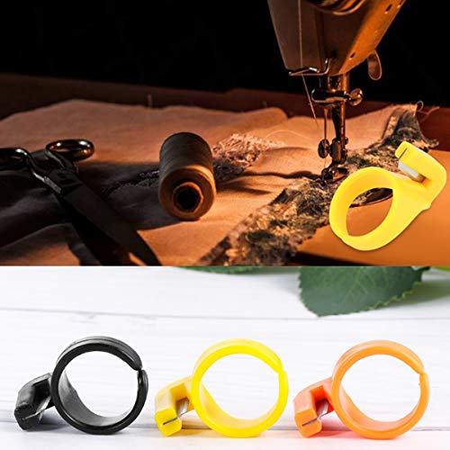 iSuperb 6 pcs Sewing Thread Cutter Ring Line Finger Cutting Tool for Yarn, Fishing Line