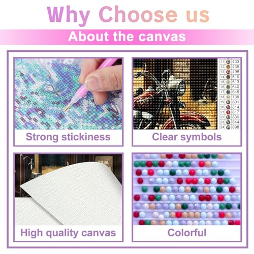 Noche LLL-0920-10-10 Motorcycle Diamond Painting Kit thumb #3